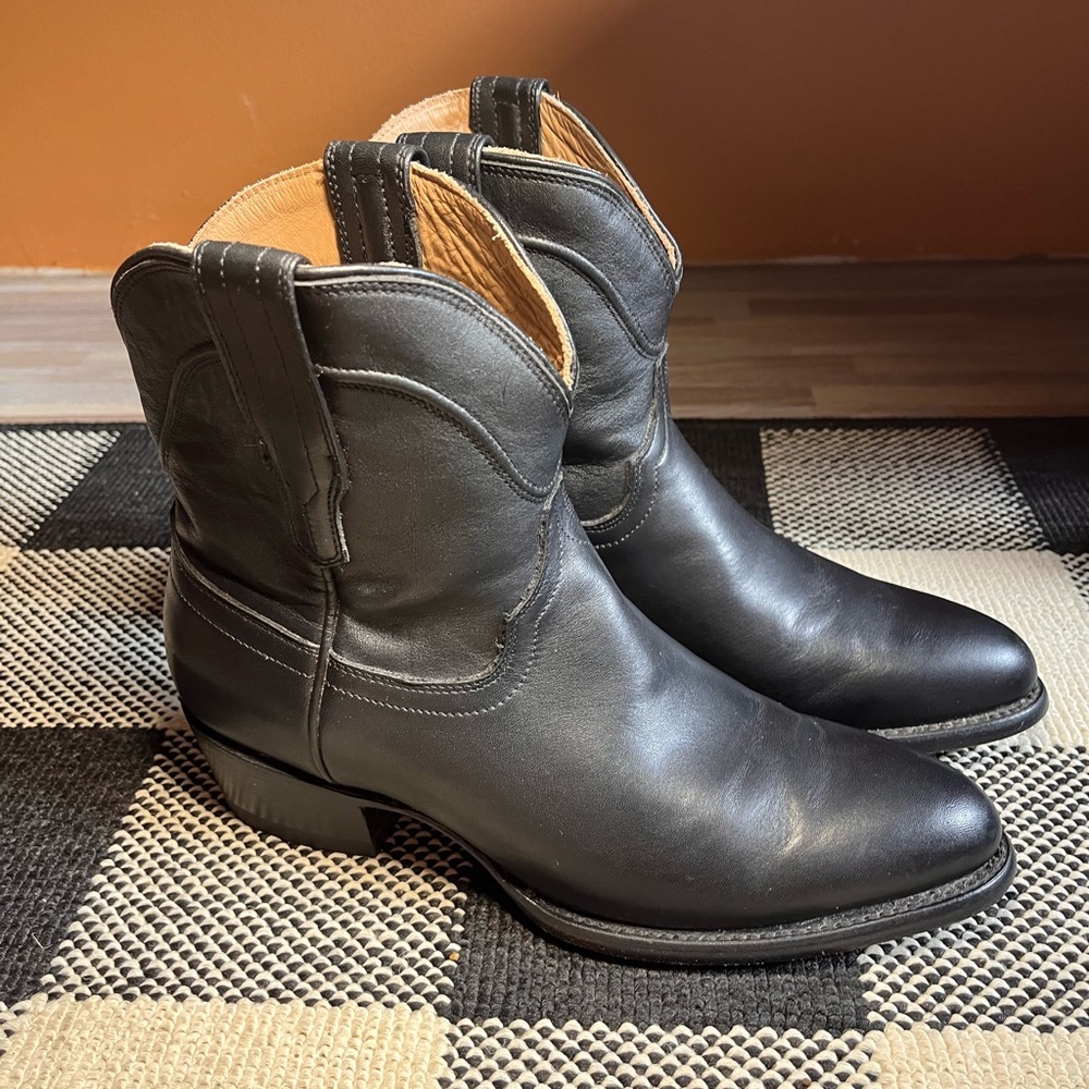 Tecovas Penny Black Heeled Boots - Picture 5 of 9